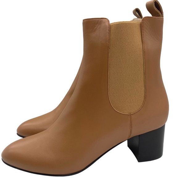 Kahmune Women's Boots Mila Nappa Leather Ankle Heeled Chelsea Neutral Winter NEW - Picture 11 of 11